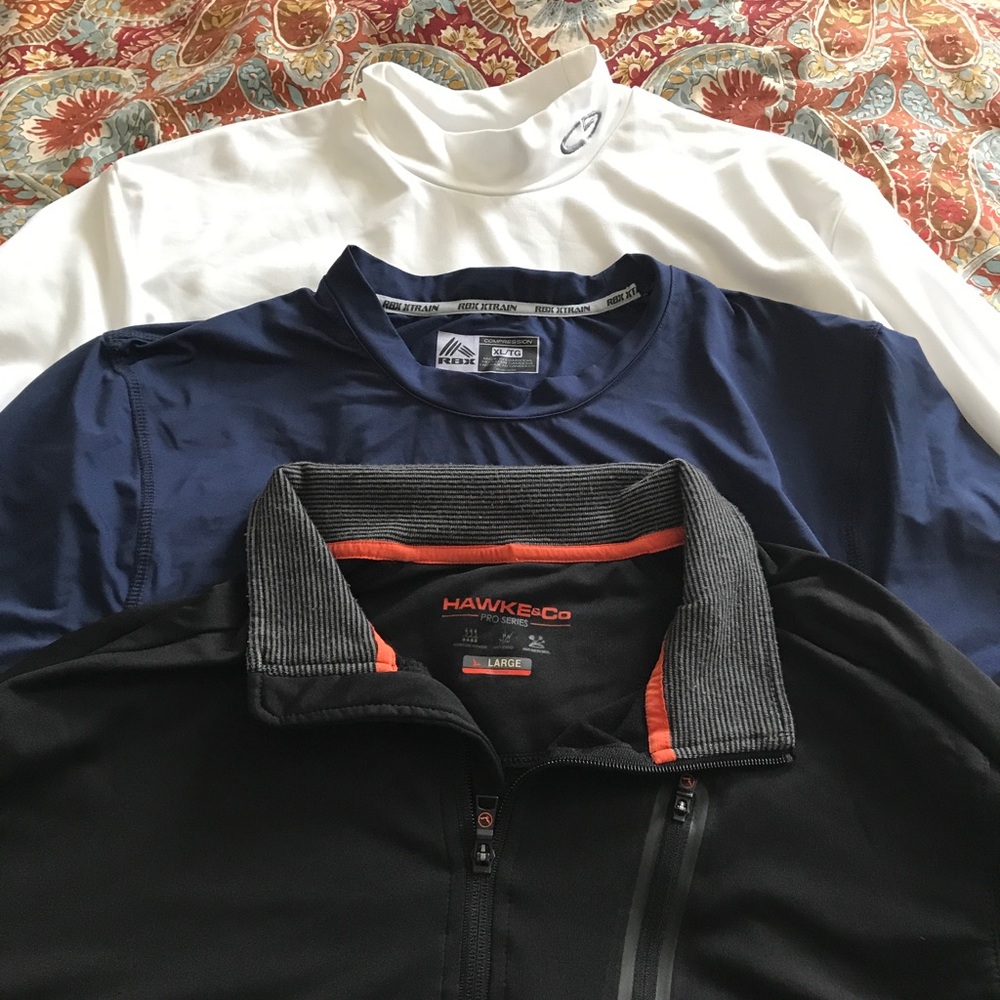 Lot Men's L & XL Long Sleeve Workout